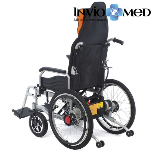 Электрическая кресло-коляска MET COMFORT 21 с гибридной спинкой и приводными колесами (арт. 18417) фото 3