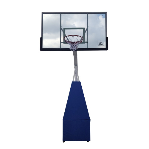 Баскетбольная мобильная стойка DFC STAND72G PRO 180x105см стекло 12мм (шесть коробов) фото фото 4