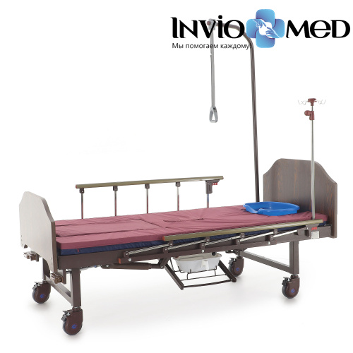Кровать механическая Med-Mos YG-6 (MM-2124Н-00) с туалетным устройством и функцией «кардиокресло» фото фото 9 Кровать механическая Med-Mos YG-6 (MM-2124Н-00) с туалетным устройством и функцией «кардиокресло» фото фото 9