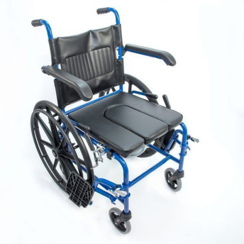 Кресло-коляска Мега-Оптим HMP-7014KD с санитарным оснащением фото 2