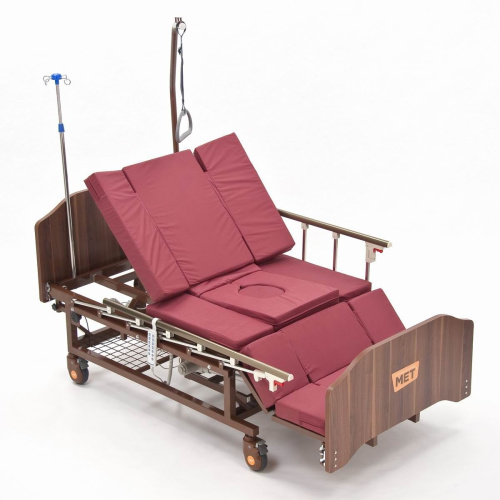 Электрическая медицинская кровать MET EVA с функцией кардиокресло, полным переворотом и туалетом (арт. 17134) фото фото 2