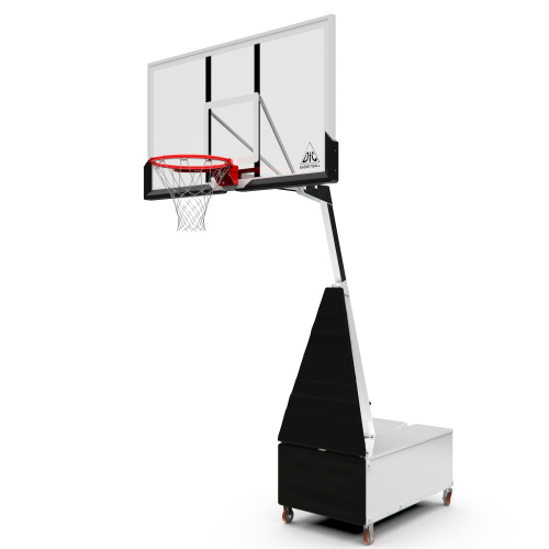 Баскетбольная мобильная стойка DFC STAND60SG 152x90CM поликарбонат (3кор) фото