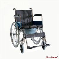 Кресло-стул Мега-Оптим FS682 с санитарным оснащением активного типа