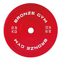 Диск олимпийский BRONZE GYM тренировочный 2,5 кг фото