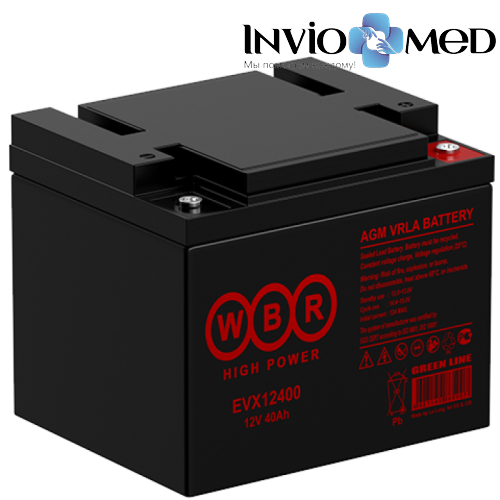 Аккумулятор WBR EVX12400 (40 Aч) для инвалидных колясок фото