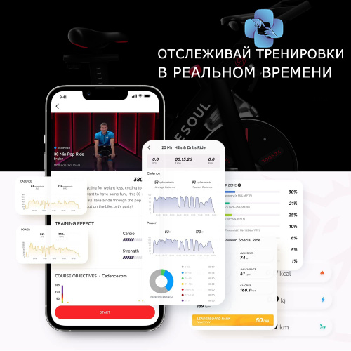 Велотренажер DFC Yesoul S3 PRO BLACK фото фото 16