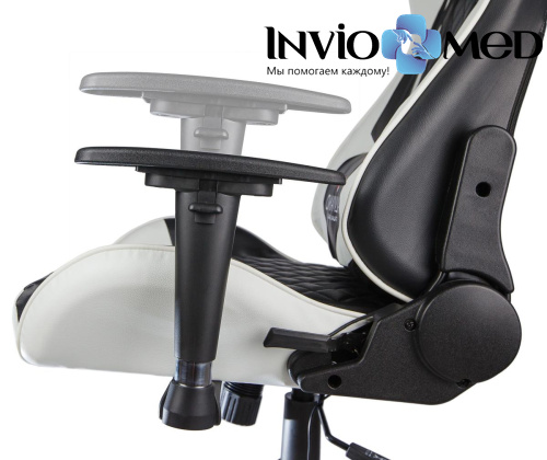 Вибромассажное кресло Calviano 1586 (черно-белое) фото фото 3