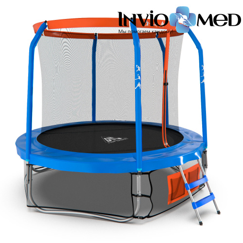 Батут DFC JUMP BASKET 8ft внутр.сетка, лестница (244cм) фото фото 4