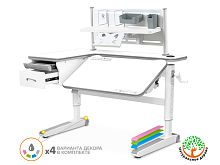 Mealux Детский стол Mealux Woodville Multicolor Energy + BD P-18 W (арт.BD-850 WG/MC Energy+BD P-18 W) фото