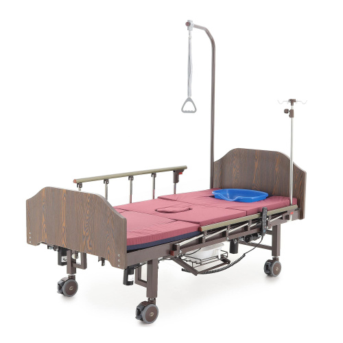 Кровать электрическая Med-Mos YG-3 (МЕ-5228Н-13) ЛДСП Венге с боковым переворачиванием, туалетным устройством и функцией «кардиокресло» фото фото 6
