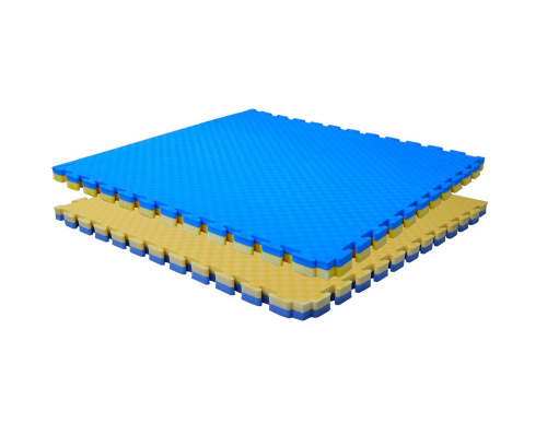 Буто-мат ППЭ-2040 (100 x 100 см, 40 мм) сине-желтый фото фото 4