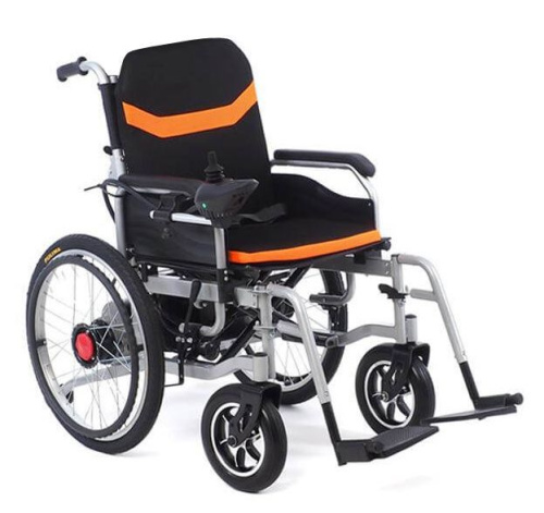 Электрическая кресло-коляска MET COMFORT 21 с гибридной спинкой и приводными колесами (арт. 18417) фото 5