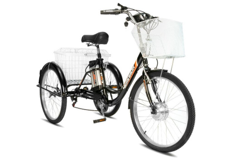 Электровелосипед трехколесный для взрослых РВЗ Чемпион (LITHIUM) 24" 6 скоростей фото 2