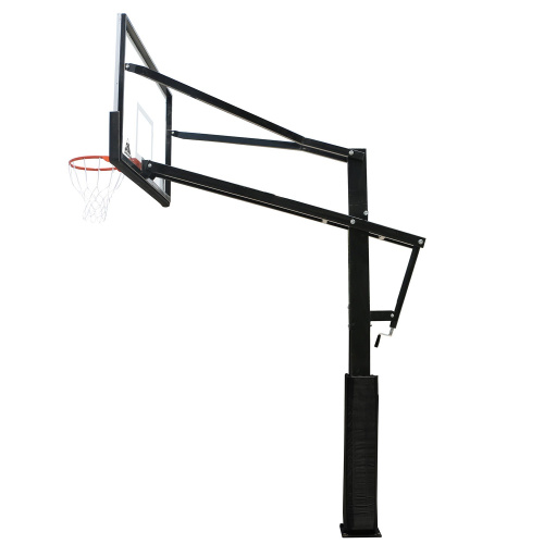 Баскетбольная стационарная стойка DFC ING72GU 180x105см стекло 10мм (Пять коробов). фото фото 5