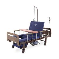 Кровать механическая Med-Mos YG-6 (ММ-2624Н-06/2124Н-04) ЛДСП с туалетным устройством и судном с крышкой, функцией «кардиокресло», в комплекте с матрасом фото