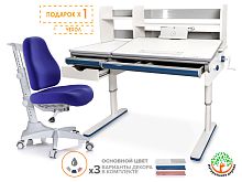 Mealux Комплект Mealux парта Montreal Multicolor + кресло Match (арт. BD-670 W/MC + Y-528 SB) фото