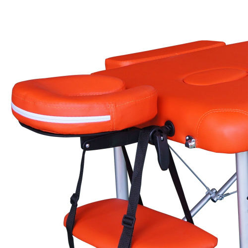 Массажный стол DFC NIRVANA, Elegant, 186х60х4 см, алюм. ножки, цвет оранжевый (Orange) фото фото 7