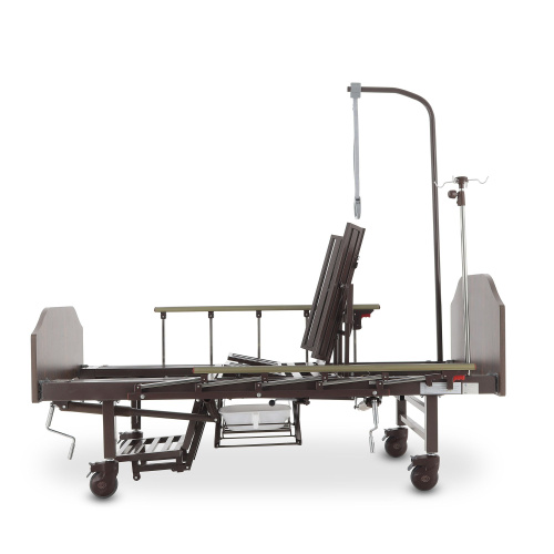 Кровать механическая Med-Mos YG-5 (ММ-5124Н-00) с боковым переворачиванием, туалетным устройством и функцией «кардиокресло» фото фото 11